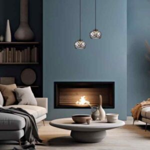 CLA CARAMELLE: Interior LED Tri-CCT Glass with Segments Ellipse Pendant Lights