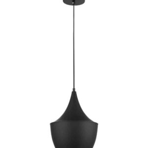 CLA CAVIAR: Black Angled Bell Shape Pendant Light