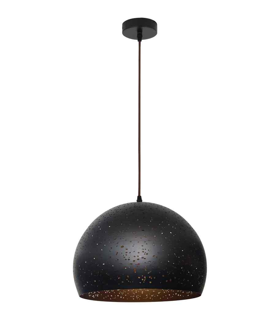 CLA CELESTE: Bohemian Rustic Embossed Dome Shape Pendant Light