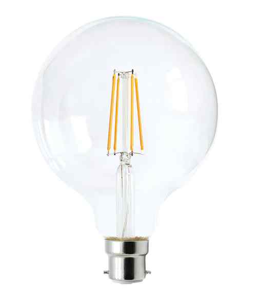 CLA G125 LED Filament Dimmable Globes Clear Diffuser (8W)