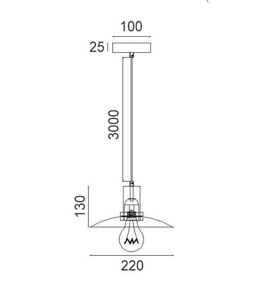 CLA CHAPEAU: Interior Glass Coolie Small Pendant Lights - Image 3