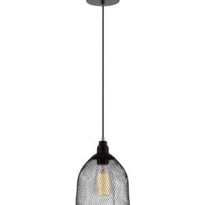 CLA CHEVEUX: Industrial Black Mesh Bird Cage Pendant Light