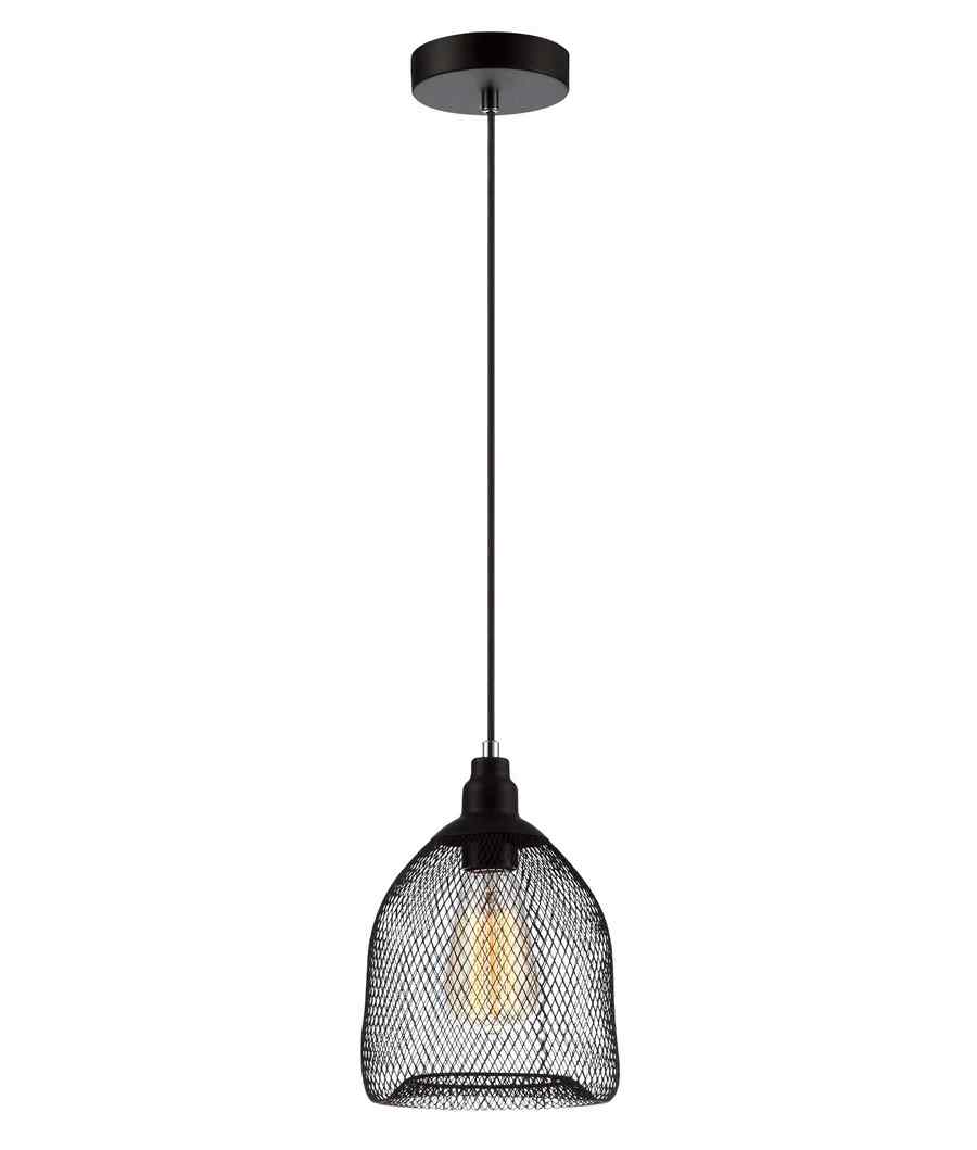 CLA CHEVEUX: Industrial Black Mesh Bird Cage Pendant Light