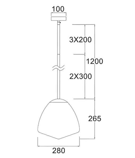 CLA CIOTOLA: Interior Tipped Medium Dome Frosted Glass Pendant Lights - Image 3