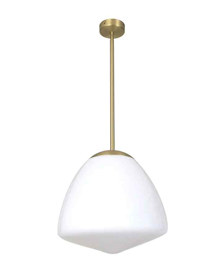 CLA CIOTOLA: Interior Tipped Large Dome Frosted Glass Pendant Lights