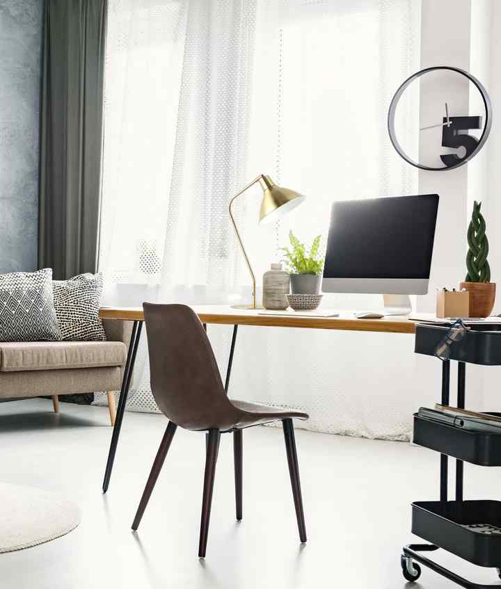 CLA COLLO: Cone Shade with Antique Brass Highlight Table Lamps