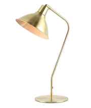 CLA COLLO: Cone Shade with Antique Brass Highlight Table Lamps