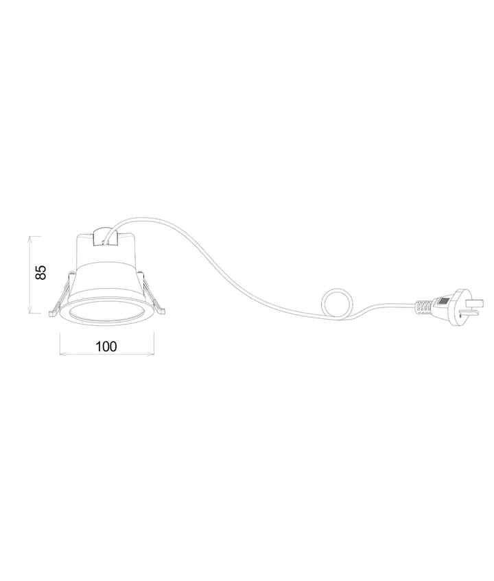 CLA COMET: LED Tri-CCT Dimmable Low Glare Recessed Downlights IP20 (IP54 front face) - Image 5