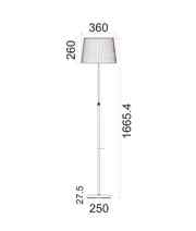 CLA CRECER: Interior Slanted Pleated Shade Height Adjustable Floor Lamps - Image 2