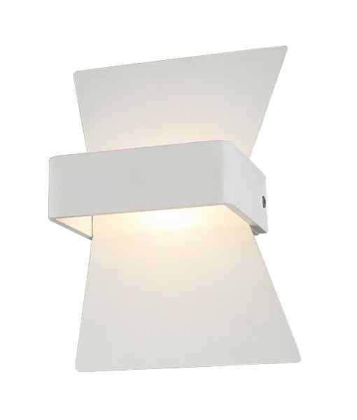 CLA DAVOS: City Series LED Interior Matte White Bow Wall Light