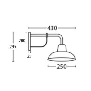 CLA DEKSEL: Aged Copper Interior Wall Light IP23