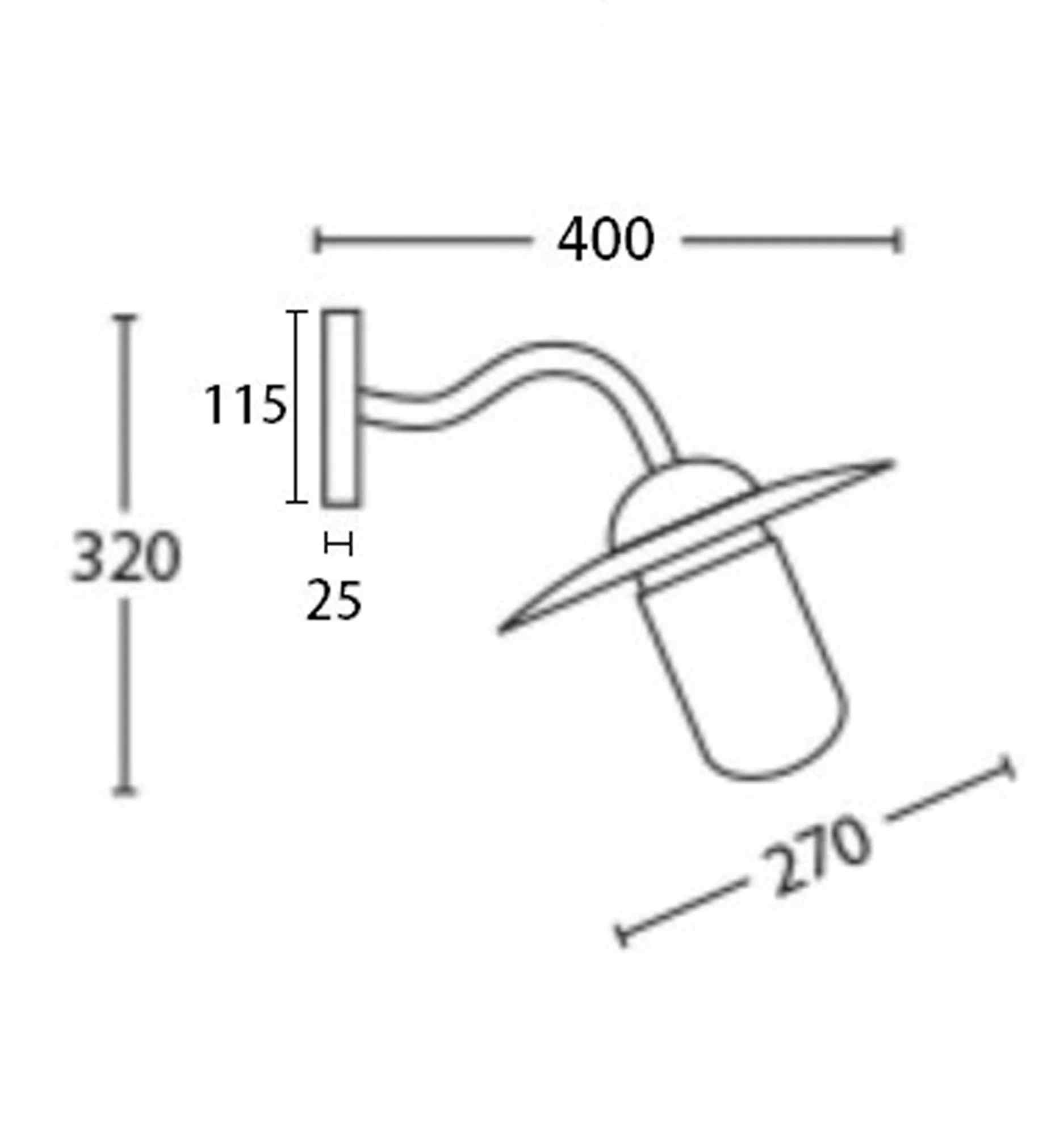 CLA DEKSEL: Matte Aged Copper Exterior Wall Lamp With Clear Glass IP54 - Image 3