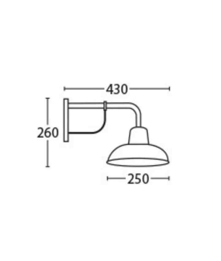 CLA DEKSEL: Industrial Matte Black Interior Wall Light