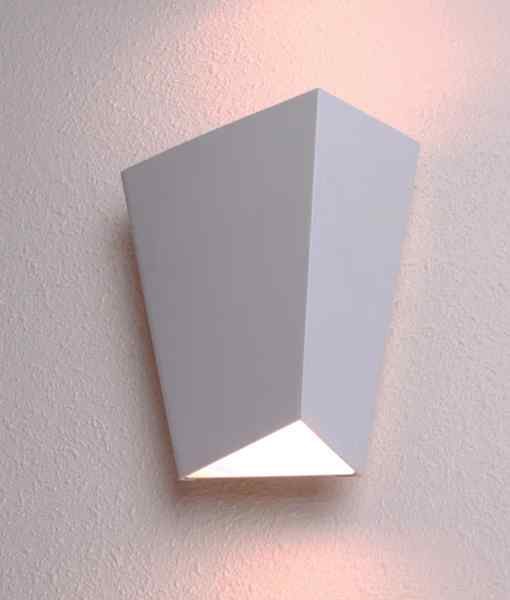 CLA DELHI: City Series LED Interior Sand White Angled Up/Down Wall Light