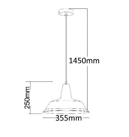CLA DIVO: Industrial Scandinavian Retro Dome Pendant Lights