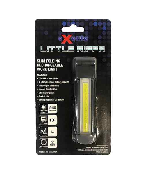 CLA LITTLE RIPPA: Slim Folding Rechargeable Worklight - Image 2