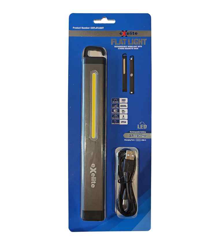 CLA FLAT LIGHT: Rechargeable Worklight with Strong Magnetic Back - Image 2