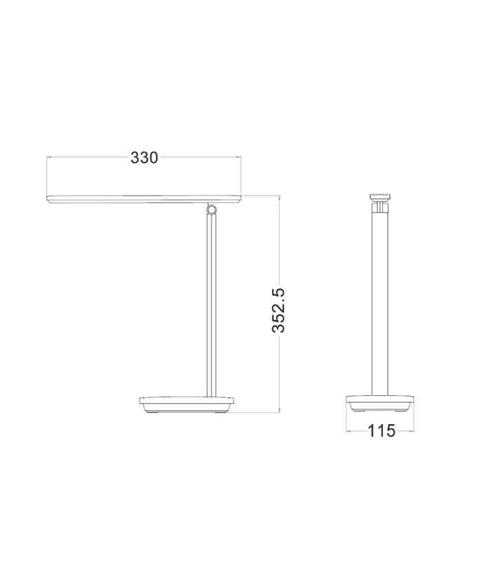 CLA FLATMATE: D.I.Y. LED Tri-CCT Portable & Rechargeable Touch Table Lamp