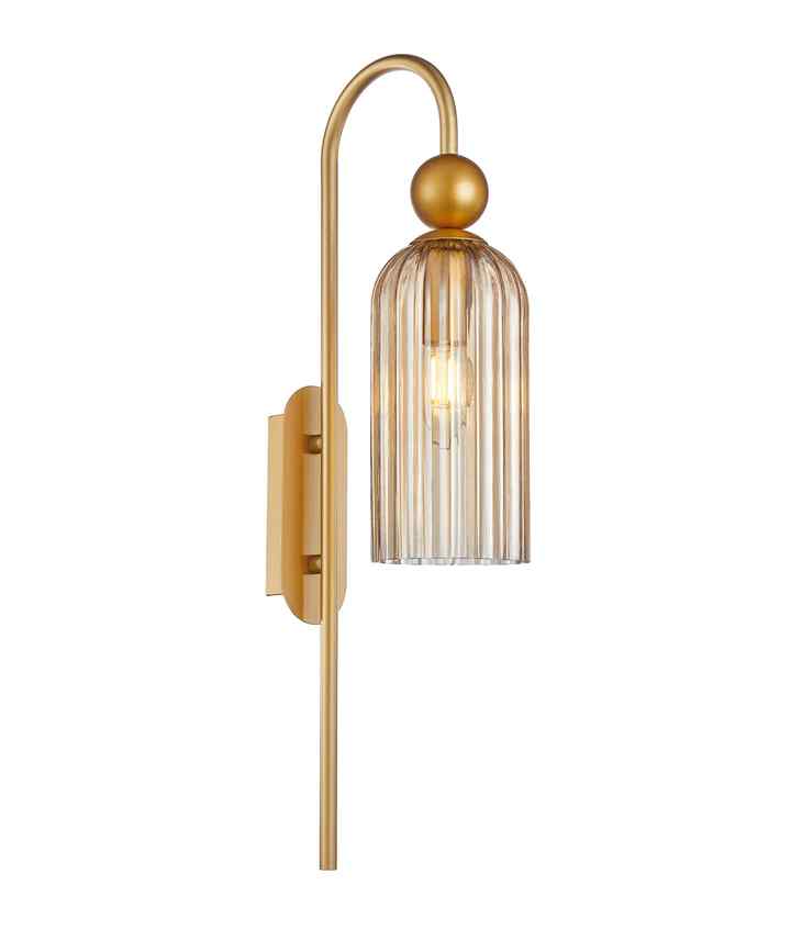 CLA FLAUTA: Interior Round Top Cylinder Ribbed Wall Lights