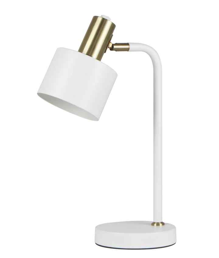 CLA FLOTAR: Interior Cylinder Iron Shade with Antique Brass Highlight Table Lamps