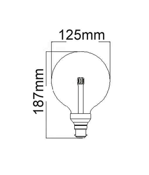 CLA
G125 LED Globes Clear / Frosted Diffuser (6W) - Image 3