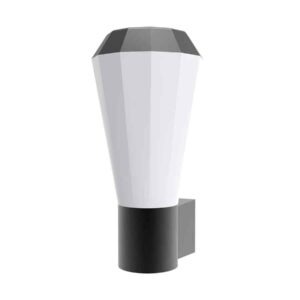 CLA GEB: Exterior LED Dark Grey Tapered Surface Mounted Wall Light IP54