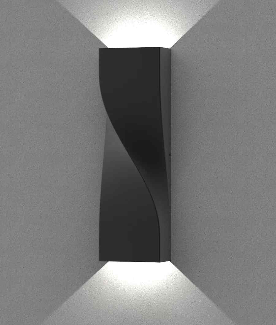 CLA GIROTRI: Large Exterior LED Tri-CCT Surface Mounted Up/Down Twist Wall Lights IP65 - Image 4
