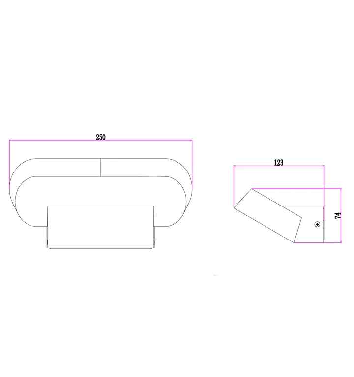 CLA
GLANS: Surface Mounted Exterior LED Wall Lights IP65 - Image 4