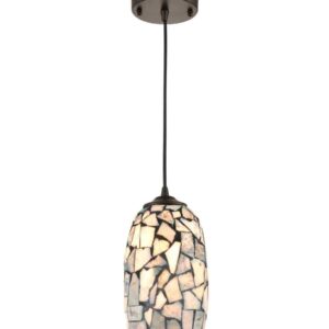 CLA GLAZE: Stone Mosaic Hand Blown Glass Pendant Lights