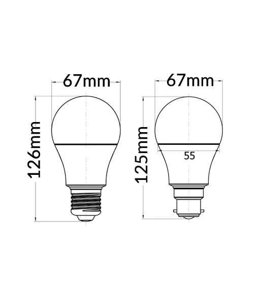 CLA
GLS LED Globes Frosted Diffuser (10W)