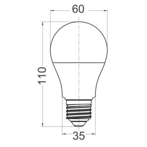 CLA 
GLS LED Globes Frosted Diffuser (13W)