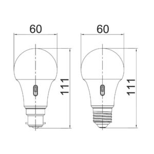 CLA 
GLSTRI (Dimmable): LED GLS Tri-CCT Dimmable Globes Frosted Diffuser (10W)