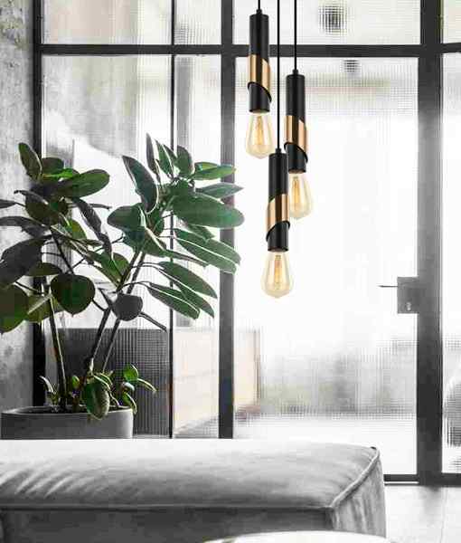 CLA
GOLDA: Interior Tube with Brass Highlight Pendant Lights - Image 2