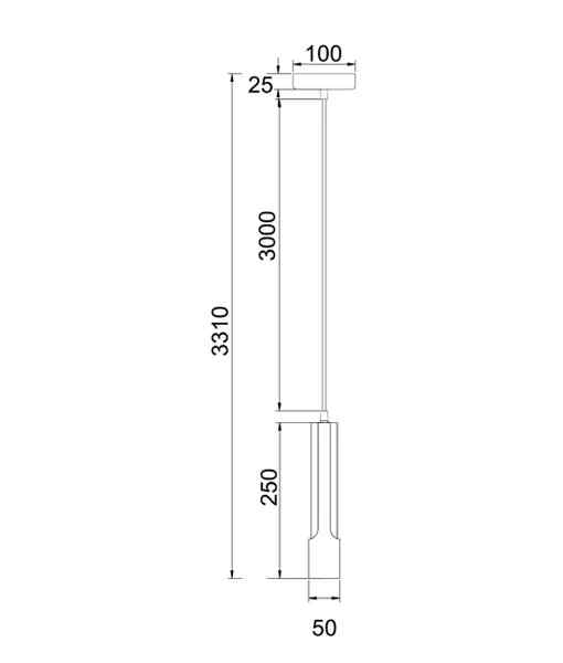 CLA
GOLDA: Interior Tube with Brass Highlight Pendant Lights - Image 7