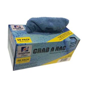CLA Grab A Rag: Multipurpose microfibre automotive cleaning rags (50pcs Pack)