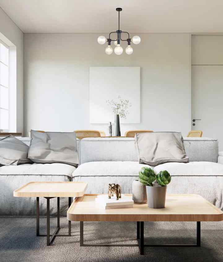 CLA
HEXA: Interior Modern Abstract Pendant Lights - 6 Lamps - Image 2