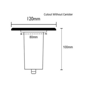 CLA GU10 Inground Up Light (Square / 316 Stainless Steel Faceplate) IP67