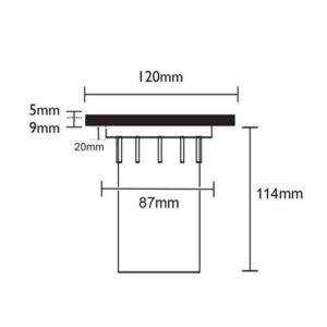 CLA MR16 Inground Up Light IP67 (Round / Solid Copper Faceplate)