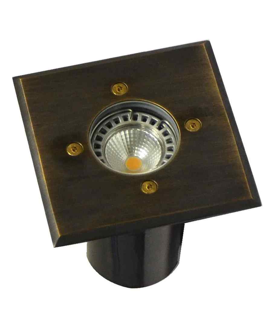 CLA MR16 Inground Up Lights IP67 (Square / Solid Brass Faceplate) - Image 2