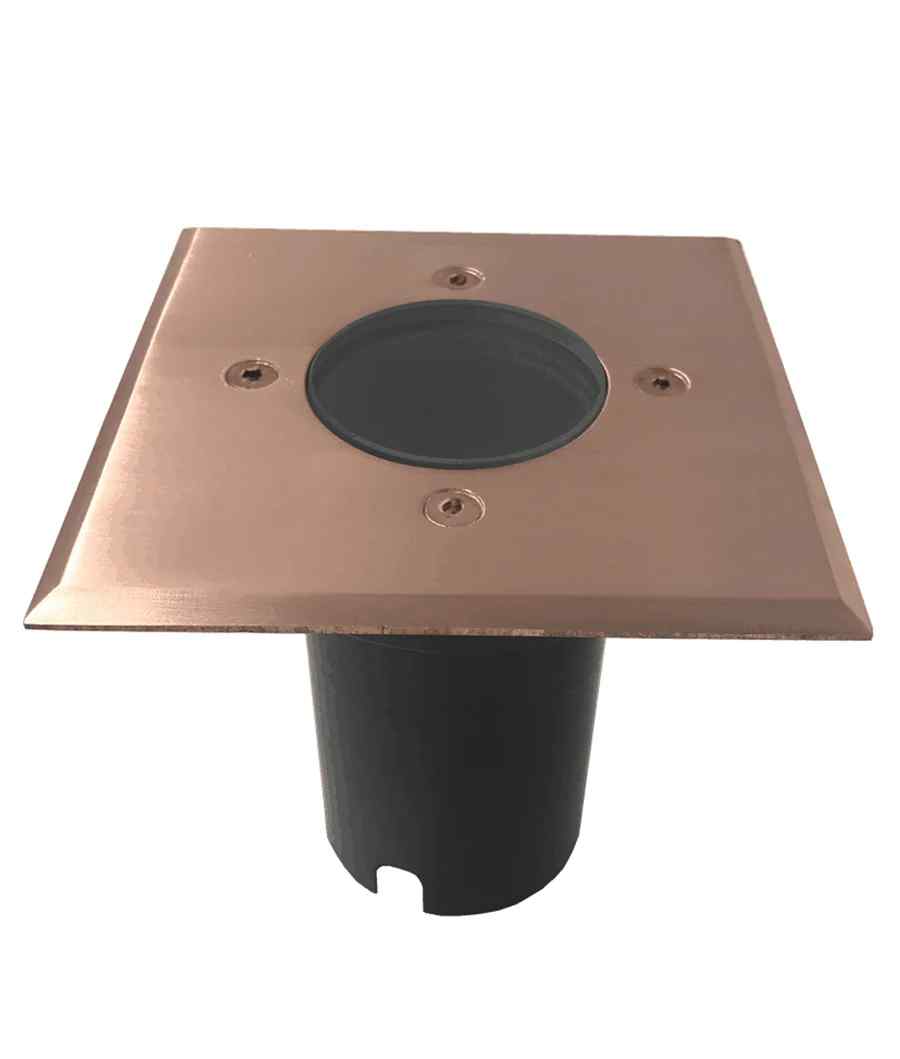 CLA MR16 Inground Up Light IP67 (Square / Solid Copper Faceplate) - Image 2