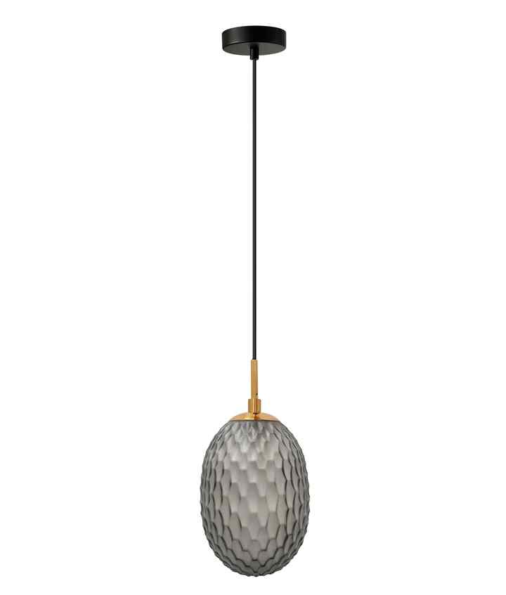 CLA KATHAL: Interior Ellipse Glass Segmented with Brass Highlight Enclosed Pendant Lights - Image 5