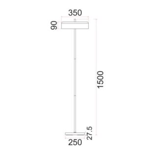CLA KELLO: Interior Drum Shade Floor Lamps