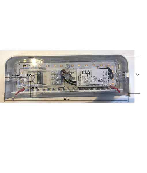 CLA KUK: LED Surface Mounted Rectangular Wall Lights IP54 - Image 3