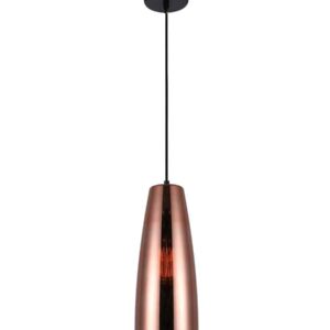 CLA
LAMINA: Retro Copper Coloured Glass Ellipse Shape Pendant Light