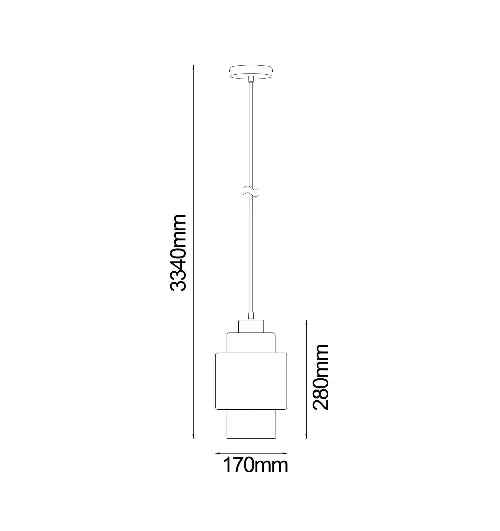 CLA LAMINA: Retro Copper Coloured Glass Double Cylinder Pendant Light - Image 3