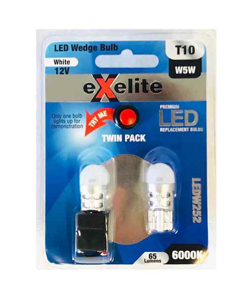 CLA Exelite LED Wedge Auto / Vehicle Globes (2pcs Pack)
