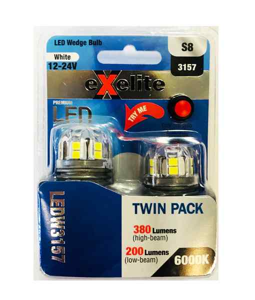 CLA Exelite LED Wedge Auto / Vehicle Globes (2pcs Pack) - Image 6