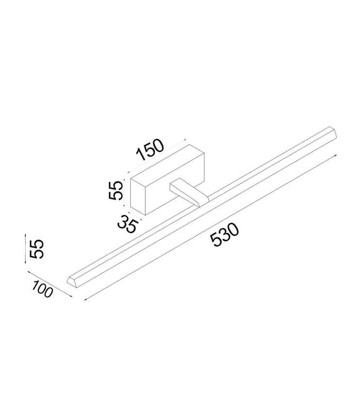CLA LINEAL: Interior LED Tri-CCT Dimmable Vanity / Picture Wall Lights IP44 (L530mm) - Image 3