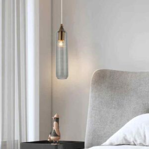 CLA MANGA: Interior Glass Cylinder Pendant Lights