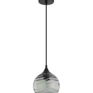 CLA MARBRE: Modern Retro Interior Wine Glass Wavy Glass Pendant Lights